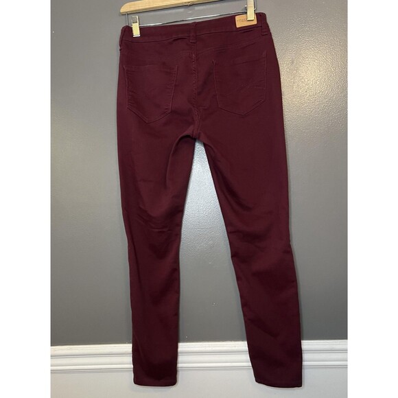 Aeropostale Jeggings Womens 6 Burgundy High Waisted Skinny Stretch Jeans Pants - Picture 4 of 9